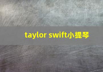 taylor swift小提琴